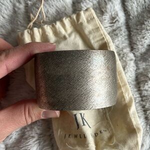 Jewel Kade rustic metal cuff bracelet